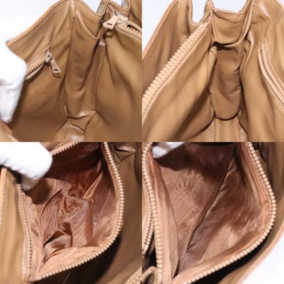 CELINE Macadam Canvas Hand Bag Pvc Beige Gold - Picture 12 of 13